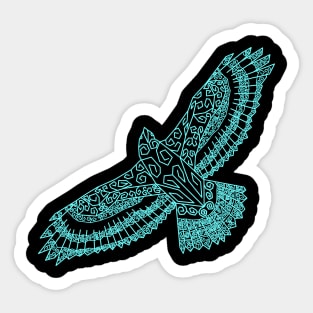 Paul's cancer support hawk neon. Sticker